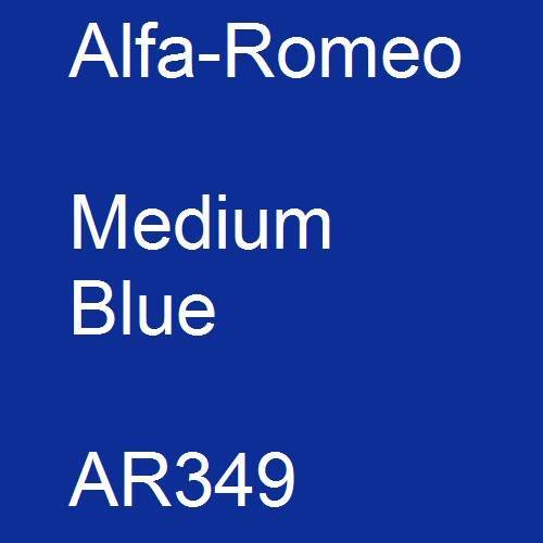 Alfa-Romeo, Medium Blue, AR349.